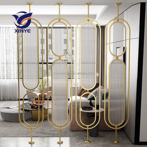 יצרן מותאם אישית סגלגל מתלה זכוכית מתכת מנתקת מחיצת לוח נירוסטה מסגרת נירוסטה & חוצץ חדר - Product Image 1