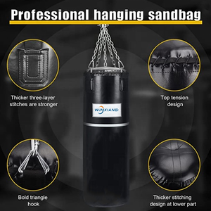 Supporto per <span class=keywords><strong>Sacco</strong></span> da Boxe Personalizzato con Riempimento in PU e Sabbia per Body Building e Fitness - Adulti e Adolescenti - Product Image 3