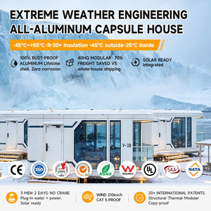 Capsula Abitativa in Alluminio in Vendita Diretta - Casa Modulare Prefabbricata Interamente in Alluminio dal Produttore, Pronta per Resort Alpini - Product Image 1