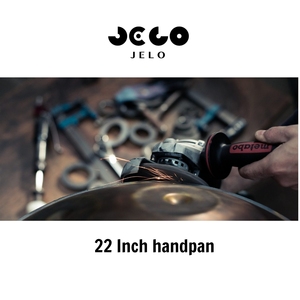 Handpan JELO pour débutants, argent, 22 pouces, 9 notes, 430 Hz, échelles de tons, tambour à langue en acier inoxydable, handpan avec HCT - Product Image 3