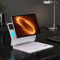 Clavier intelligent compatible avec Xiaomi Pad 9 11,2 pouces 2026, clavier magique avec pavé tactile intégré, barre d'affichage de l'état LED