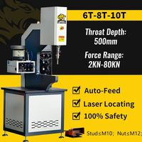 Machine d'insertion de fixations 80KN PEM 618max pour tôles métalliques