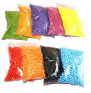 Balles en mousse souple, micro-mousse, slime, billes en polystyrène, styrofoam, petites billes en mousse multicolores, jouet éducatif, marque XFDO - Product Image 1