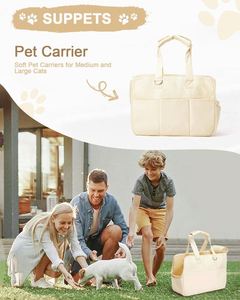 Échantillon gratuit - Sac de transport pour chien et chat, vente chaude 2023, capacité jusqu'à 20 lbs, sac en polyester avec côtés souples pour chiens et chats - Product Image 6