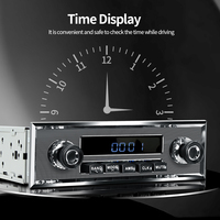 Grandnavi - Estéreo para Auto Portátil 1DIN con Sonido Retro, USB, BT, MP3/WAV, Sonido de Alta Resolución, 7 Colores, AUX, FM, AM, RDS, Unidad Principal Universal para Volante