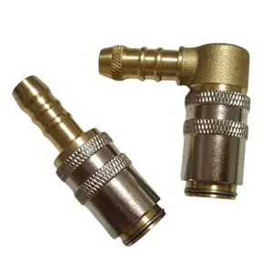 Fair price HASCO open type brass quick forged straight hose fitting customized