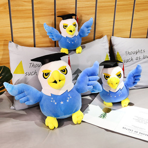 Peluche d'aigle docteur, poupée d'aigle de graduation, poupée de graduation OEM ODM, poupée en tissu avec chapeau de docteur, cadeau de graduation - Product Image 5