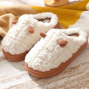Chaussons d'hiver pour femmes 2024, nouveaux chaussons en coton mignons à motifs de dessins animés, chauds, antidérapants, en peluche, pour la maison - Product Image 5