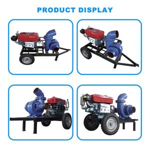 Pompe à eau horizontale à moteur diesel à grand débit, 12 pouces, 26 pouces, à flux mixte, pour l'irrigation et l'agriculture - Product Image 2