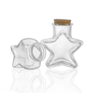 Cuore triangolare forma di stella bottiglia di vetro fai da te bottiglia regalo che desidera barattolo di vetro con sughero per la decorazione di nozze festa di casa - Product Image 4