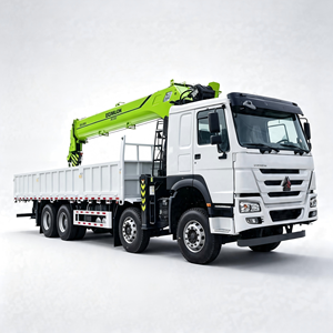 Camion HOWO 8X4 de 16 tonnes avec grue montée, camion de transport lourd avec grue de levage hydraulique - Product Image 1