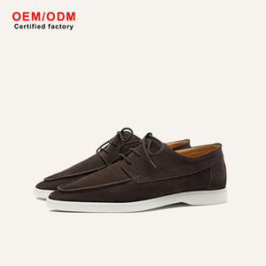OEM Custom Men's Premium Cashmere Lace-up Casual Derby Shoes Lightweight Business Formal Loafers Comfortable Walking Dress Shoes - Product Image 2