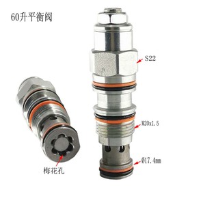 O17.4mm M20x1.5 S22 60L วาล์วแบบสมดุลสำหรับรถขุดเครื่องกว้านไฮดรอลิก - Product Image 2