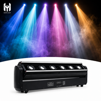 Projecteur à matrice de points LED RGBW 4-en-1 à 6 yeux avec contrôle de pixels, éclairage de scène mobile, lumière auxiliaire DMX512 RDM pour événements DJ