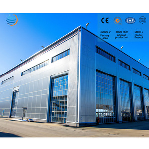 现代设计大跨度金属预制钢制仓库建筑预制车库和棚屋结构 - Product Image 1