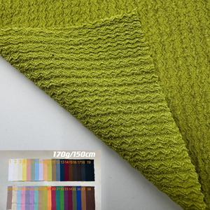 Wrinkled <strong>Fabric</strong> Polyester Spandex Seersucker Fold <strong>Fabric</strong> <strong>Knitted</strong> Polyester Elastic Crepe Pressing <strong>Fabric</strong> for Dress Shirts - Product Image 1