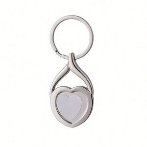 Hot Sale Custom Shape Sublimation Keyrings Customized Blank Metal Heart Transfer Printing Keyholder DIY Keychains - Product Image 4