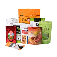 Pochette personnalisée en CPE de qualité alimentaire pour l'emballage d'aliments pour animaux de compagnie, avec fermeture éclair, impression en héliogravure, résistante à l'humidité, taille, couleur et logo personnalisables