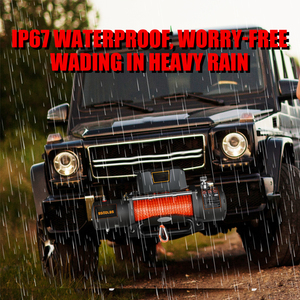 <span class=keywords><strong>Treuil</strong></span> électrique portable 9500 LB 12V/24V pour pièces 4x4, système de poulie d'urgence avec corde en fibre Dyneema, petit outil – Personnalisation fournisseur B2B - Product Image 5