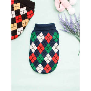 Cappotto in maglia a manica lunga per animali domestici x taglia elegante stile classico novità per cani per il capodanno cinese accessori per la stagione autunnale - Product Image 1