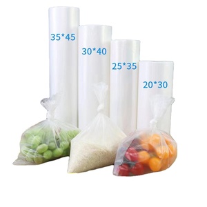 Transparent Supermarket Flat Food Freezer Produce <b>Bags</b> on Roll for Fresh Vegetable and Fruit <b>Packing</b> - Product Image 1