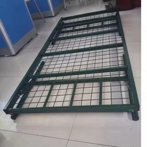 Hiện Đại Duy Nhất Gấp Khung Giường Sắt Với Kim Loại Lưới Di Động Gấp-up Phòng Ngủ Khách Sạn Trường Học Biệt Thự Giường Chất Lượng Cao - Product Image 5
