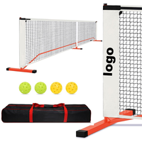 Jaring Pickleball Profesional Portabel Bersertifikasi USAPA dengan Roda Mudah Dipindahkan
