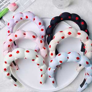 Cloud-Shaped <b>Plush</b> Headband Women High Cranial Top Non-Slip Hair Band Soft Face Washing Makeup Spa Headdress Summer Fashion - Product Image 2