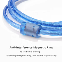Câble d'imprimante USB 2.0 bleu haute vitesse Xput 480 Mbps, type A mâle vers type B mâle, cordon de transfert de données, plusieurs longueurs 0,3-10 m