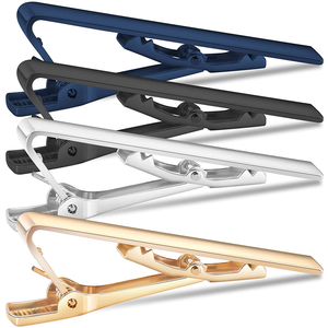 Fermacravatta Classici da Uomo in Ottone, Clip per Cravatta per Matrimonio, Anniversario, Lavoro e Vita Quotidiana - Product Image 6