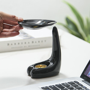 Yüksek lüks koku seramik yağ yakıcı balmumu eriyik isıtıcı Tealight mumluk dekorasyon için - Product Image 3