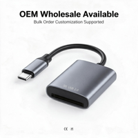 USB Tip C SD Kart Okuyucu 2.0 Alüminyum Alaşımlı Taşınabilir OTG Bellek Adaptörü Dizüstü Akıllı Telefon Kamera Seyahat Ofis için