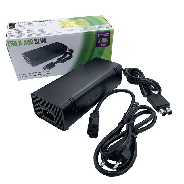 12V AC Adapter Power Supply Cord Charge for Xboxes 360 Slim Charger Power Supply Cord Cable EU/US Plug