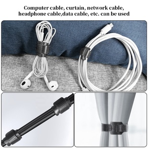 Kit de Gestión de Cables de Plástico al por Mayor, 276 Piezas, Soporte, Gancho, Organizador de Cables, <span class=keywords><strong>Clips</strong></span>, Funda Protectora con Cremallera para TV, Oficina, Coche, Escritorio - Product Image 6