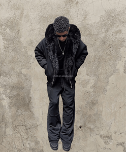 Sudaderas con cremallera personalizadas 500 GSM para hombre Boxy Zip Up Reversible Heavy Weight Oversized Cotton Fleece Fur Zipper Hoodie para hombres - Product Image 3