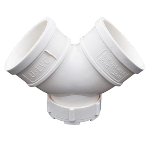 Raccordi per Drenaggio in PVC UPVC di Alta Qualità, Gomito <span class=keywords><strong>a</strong></span> 90°, Connettore per Tubo di Ispezione, Presa per Saldatura, Superficie Liscia, Vetro di Ispezione - Product Image 1