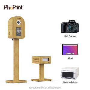 Gỗ Cổ Điển Dslr 10.9 11 12.9 13 Inches Ipad Retro Photo Booth Cho Đám Cưới Đảng - Product Image 4
