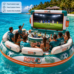 Sofá Flotante Personalizado para <span class=keywords><strong>Cine</strong></span> con Mini Bar, Respaldo y Soporte para Pantalla Grande, Ideal para Fiestas en Resorts de Playa y Negocios de Alquiler - Product Image 5