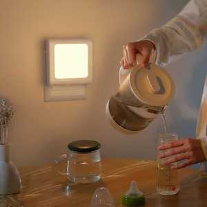 Modern Square LED Night <b>Light</b> with Dusk to Dawn <b>Sensor</b> Stepless Dimming 2700K Warm White <b>Indoor</b> Use - Product Image 4