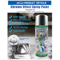 Peinture automobile de Guangzhou, vernis, laque, liquide modifié, effet miroir doré, spray chrome, peinture chrome facile