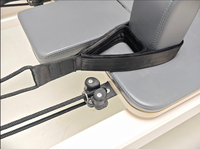 Reformer Pilates Professionnel Commercial à Piétement Fixe en Alliage d'Aluminium, Appareil d'Exercice Portable à Jambes Hautes, Garantie 3 Ans