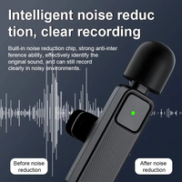 Microphone sans fil rechargeable Mini Podcast Lavalier Microphones à condensateur pour studio Podcast Livestreaming Tiktok