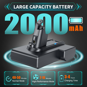 Batterie de remplacement pour aspirateur Li-ion 21,6 V 2000 mAh, compatible avec les batteries V8 et Dyson V6. - Product Image 4