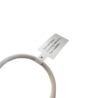 Cable USB ignífugo plateado con código de barras Etiqueta privada Etiquetas de cable central Etiqueta adhesiva de prevención de incendios