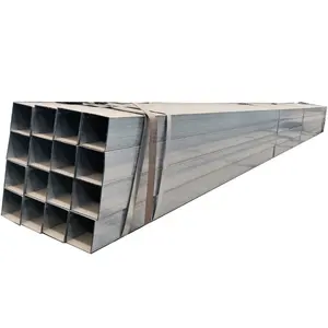 Vente en gros tubes en acier creux carrés pré-galvanisés matériaux de construction tuyaux en acier