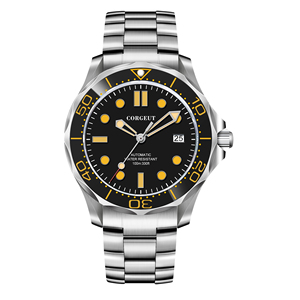 <span class=keywords><strong>Montre</strong></span> de <span class=keywords><strong>plongée</strong></span> mécanique de luxe pour homme Corgeut, saphir, acier inoxydable, étanche, automatique, mouvement NH35, <span class=keywords><strong>bracelet</strong></span> de poignet avec date - Product Image 1