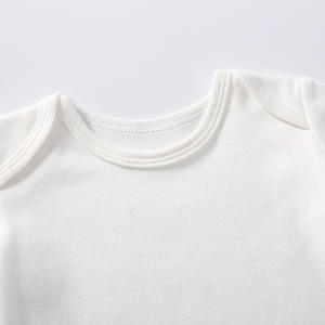 Custom logo Wholesale 100% Organic Cotton White onesies Short Sleeve Bodysuits <strong>Infant</strong>&amp;toddler Rompers Baby Clothes - Product Image 3