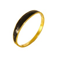 Bracelet en acier inoxydable émaillé goutte d'huile, style minimaliste et de niche, idéal pour les vacances, bracelet géométrique en titane plaqué or 18 carats, le plus vendu