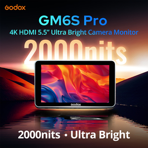 จอภาพกล้อง Godox GM6S Pro ขนาด 5.5 นิ้ว 10W 4K Ultra Bright สำหรับกล้อง <span class=keywords><strong>DSLR</strong></span> รองรับ 3D LUT หน้าจอสัมผัส IPS FHD 1920x1080 วิดีโอ 4K <span class=keywords><strong>HDMI</strong></span> จอภาพภาคสนาม - Product Image 2