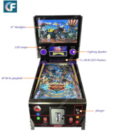 Machine de flipper à trois écrans Ultra 49 pouces 60 Hz - Machine de jeu de flipper virtuelle - Divertissement domestique haut de gamme avec retour de force complet
